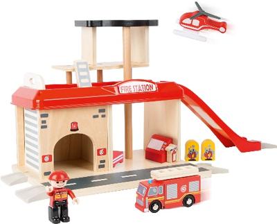 Small Foot - houten brandweerkazerne met accessoires, 15dlg.