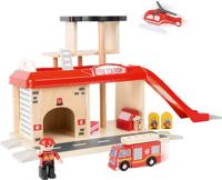 Small Foot - houten brandweerkazerne met accessoires, 15dlg. - thumbnail