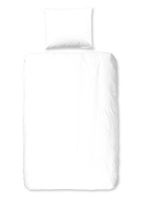 Good Morning Dekbedovertrek "uni dessin" - Wit - (140x200/220 cm) - Katoen Good Morning Dekbedovertrek "uni dessin" - Wit - (140x200/220 cm) - Katoen