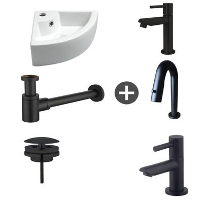 Wiesbaden Fonteinpack Pallas Keramiek 44.5x32.5x13 cm Zwart