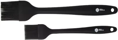 Grill Fanatics bbq siliconen kwast - 2 stuks - 21 & 25 cm