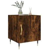 Nachtkastjes 2 st 40x40x50 cm bewerkt hout gerookt eikenkleurig - thumbnail