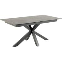 Sohome Uitschuifbare Eettafel 'Parker' Keramiek, 168-210 x 90cm, kleur zwart - thumbnail