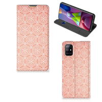 Samsung Galaxy M51 | Hoesje met Magneet | Pattern Orange - thumbnail