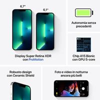 Apple iPhone 13 Pro Max 128GB Zilver (Refurbished) - thumbnail