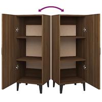 Dressoir 34,5x34x90 cm bewerkt hout bruineikenkleurig - thumbnail