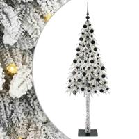 VidaXL Kerstboom met 300 led met standaard wit 210 cm pe en staal - thumbnail