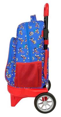Schoolrugzak met Wielen Mickey Mouse Clubhouse Today Blauw 33 x 45 x 22 cm