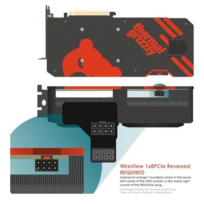 Thermal Grizzly WireView GPU 1x8Pin PCIe Reversed Thermal Grizzly WireView GPU 1x8Pin PCIe Reversed