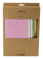 Creativ Company Hobbyvilt, a4, vel 210x297 mm, dikte 2 mm, pastelkleuren, 10 stuk/ 1 doos - thumbnail