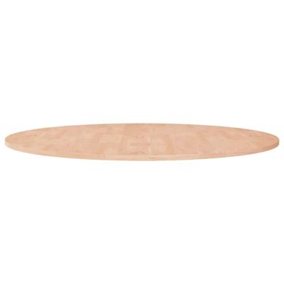 Tafelblad rond 90x1,5 cm onbehandeld massief eikenhout