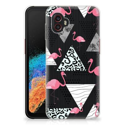 Samsung Galaxy Xcover 6 Pro | TPU Hoesje | Flamingo Triangle