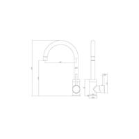 ROUSSEAU Keukenmengkraan Køben - Zonder douche - Rosé goud - thumbnail