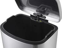 Eko pedaalemmer Della 50 l, zilver - thumbnail