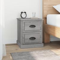 Nachtkastjes 2 st 39x39x47,5 cm bewerkt hout grijs sonoma eiken - thumbnail
