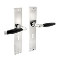 Intersteel Deurklink Ton basic schild mat nikkel sleutelgat 56mm - thumbnail