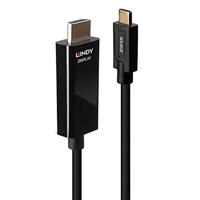 Lindy 43315 video kabel adapter 5 m USB Type-C HDMI Type A (Standaard) Zwart - thumbnail