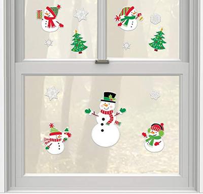 Raamstickers Sneeuwpop