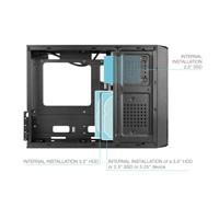 ATX/mATX Semi-toren BehuizingTooQ TQC-3008U3C Zwart - thumbnail