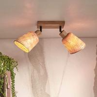 GOOD&MOJO Plafondlamp 'Java' 2-lamps, Bamboe, kleur Naturel - thumbnail
