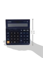Casio DH-12ET Bureaurekenmachine Donkerblauw Aantal displayposities: 12 werkt op zonne-energie (l x b) 101 mm x 159 mm - thumbnail