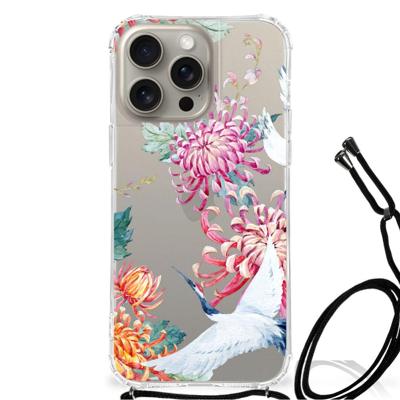 iPhone 15 Pro Max Case Anti-shock Bird Flowers iPhone 15 Pro Max Case Anti-shock Bird Flowers