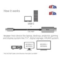 Club 3D USB Gen2 Type-C naar HDMI kabel - thumbnail