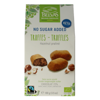 Belvas Hazelnoot praline truffels bio 100 Gram - thumbnail