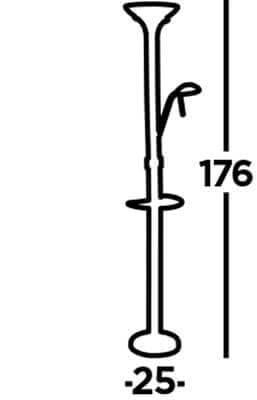 Searchlight Vloer leeslampWireless - EU32019SN