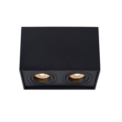 Lucide TUBE - Plafondspot - 2xGU10 - Zwart Lucide TUBE - Plafondspot - 2xGU10 - Zwart