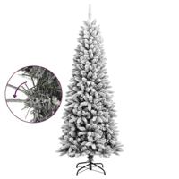 Kunstkerstboom met sneeuw 180 cm PVC en PE - thumbnail