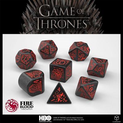 Game of Thrones Dice Set Targaryen (8) Game of Thrones Dice Set Targaryen (8)