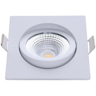 EcoDim LED Inbouwspot Vierkant 5W IP54 Dimbaar Warm Wit 2000K-3000K