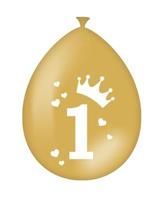 Verjaardag Ballonnen Meisje 1 Jaar Miss Onederful (6st) - thumbnail