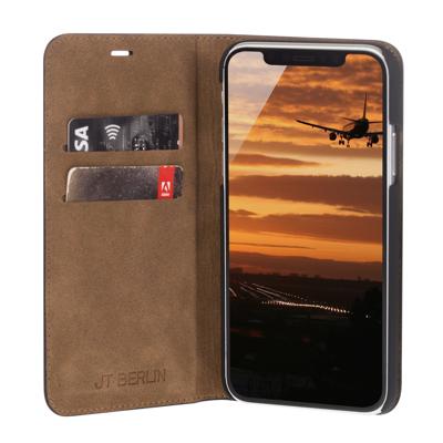 JT Berlin Tegel Booklet Apple iPhone 15 Zwart Met standfunctie JT Berlin Tegel Booklet Apple iPhone 15 Zwart Met standfunctie