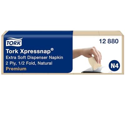 Servet tork n4 premium halvevouw 2laags naturel Servet tork n4 premium halvevouw 2laags naturel