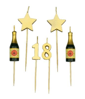 Paperdreams taartkaarsjes - 18 jaar