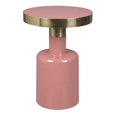 Zuiver Ronde Bijzettafel 'Glam' 36cm, kleur Roze Zuiver Ronde Bijzettafel 'Glam' 36cm, kleur Roze