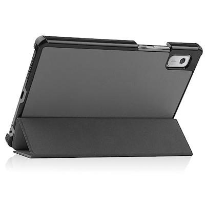 Lunso - Lenovo Tab M9 (9 inch) - Tri-Fold Bookcase hoes - Grijs Lunso - Lenovo Tab M9 (9 inch) - Tri-Fold Bookcase hoes - Grijs