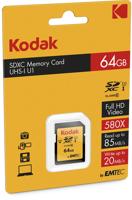 Micro SD kaart met adapter Kodak EKMSD64GXC10K 64 GB - thumbnail