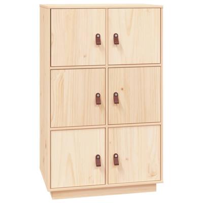 Hoge kast 67x40x108,5 cm massief grenenhout