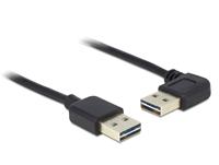 Delock 85176 Kabel EASY-USB 2.0 Type-A male > EASY-USB 2.0 Type-A male haaks links / rechts 0,5 m - thumbnail