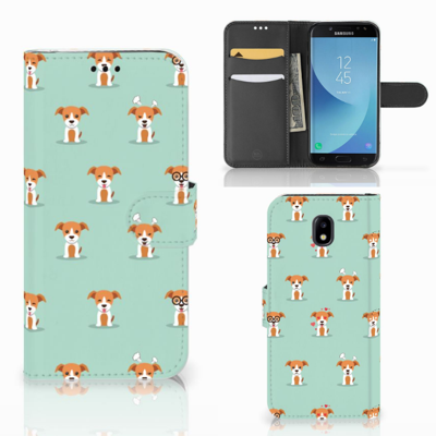 Samsung Galaxy J5 2017 | Telefoonhoesje | Met pasjeshouder | Pups