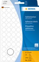 Etiket herma 2230 rond 13mm wit 2464st - thumbnail