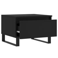 Salontafels 2 st 50x46x35 cm bewerkt hout zwart - thumbnail