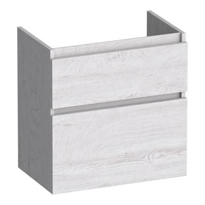 Brauer Delight - Onderkast Ondiep - 60 cm - met 2 Softclose Lades Greeploos en 1 Sifon Uitsparing - Forest Seashell