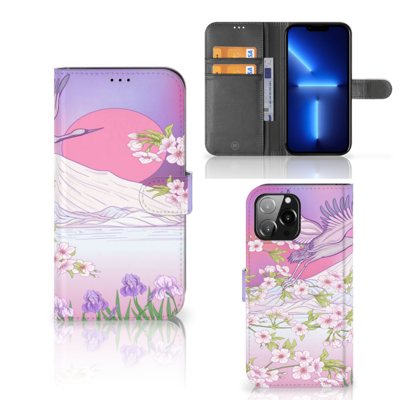 iPhone 13 Pro Max | Telefoonhoesje | Met pasjeshouder | Bird Flying