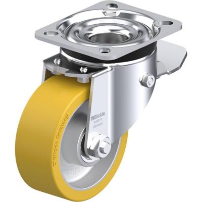 Blickle LK-ALTH 100K-1-ST Zwenkwiel met rem Wieldiameter: 100 mm Draagvermogen (max.): 350 kg 1 stuk(s)