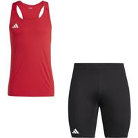 adidas Adizero Singlet Short Set Heren - thumbnail