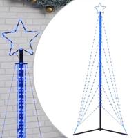 VidaXL Led-kerstboom 525 leds 302 cm blauw - thumbnail